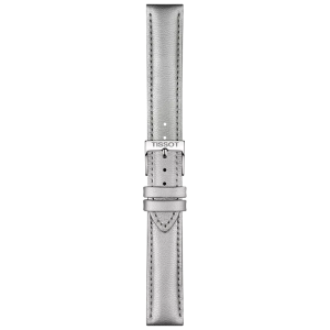 TISSOT Klockarmband Läder Grå 16mm T852047129, handla denna klocka online eller i butik hos klockmaster