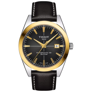 TISSOT Gentleman Automatic Gold Bezel 40mm T9274074606101, handla denna klocka online eller i butik hos klockmaster