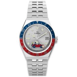 TIMEX Peanuts x Q Timex GMT 38mm TW2W83300, handla denna klocka online eller i butik hos klockmaster