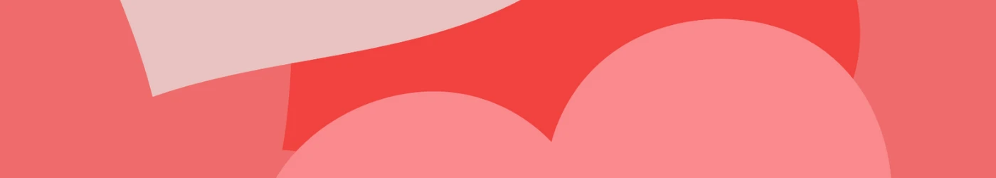 mönster av hjärtan i varma färger