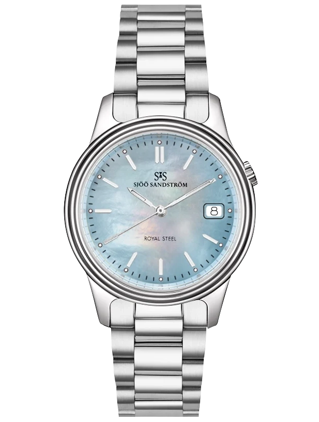 Sjöö Sandström Royal Steel Classic 32mm 008362, handla denna klocka online eller i butik hos klockmaster