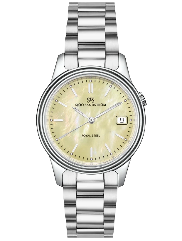 Sjöö Sandström Royal Steel Classic 32mm 008409, handla denna klocka online eller i butik hos klockmaster