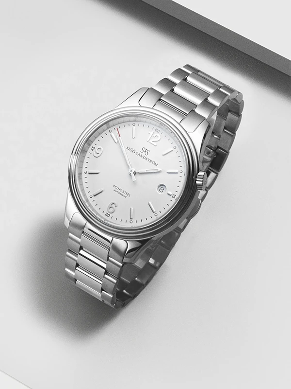Sjöö Sandström Royal Steel Classic 41mm 008607, klocka som du kan handla till bra pris hos oss på Klockmaster.
