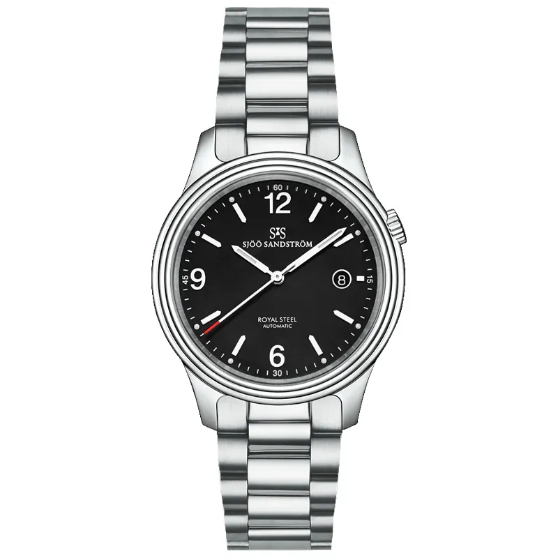 Sjöö Sandström Royal Steel Classic 41mm 008713, handla denna klocka online eller i butik hos klockmaster