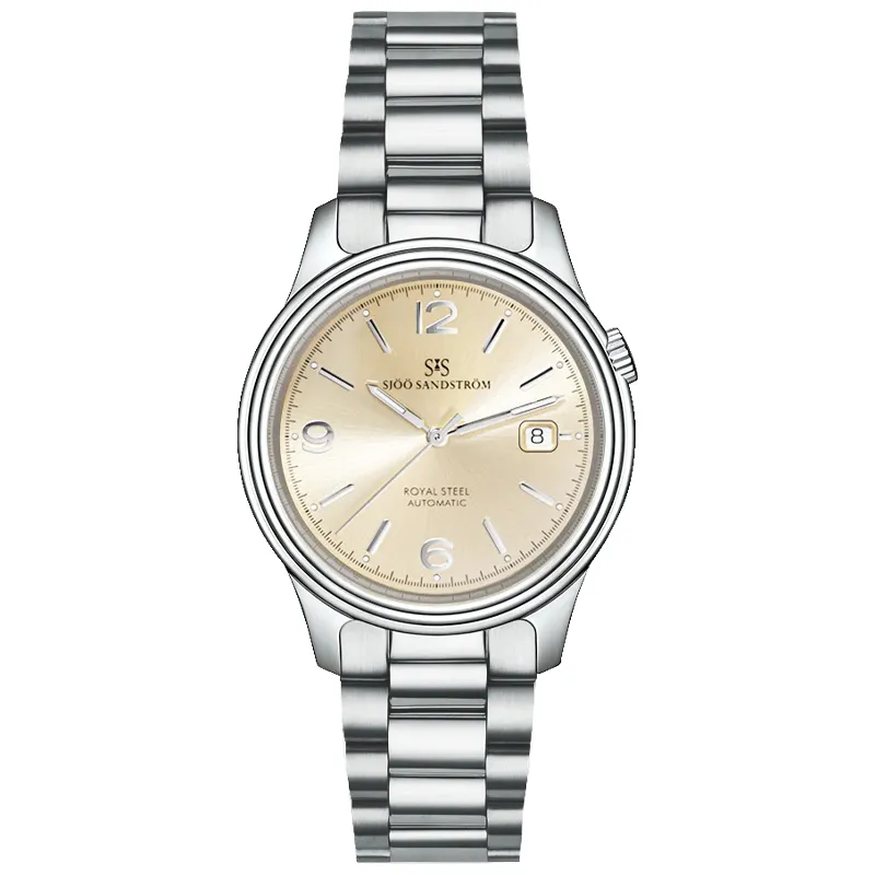 Sjöö Sandström Royal Steel Classic 41mm 009826, handla denna klocka online eller i butik hos klockmaster