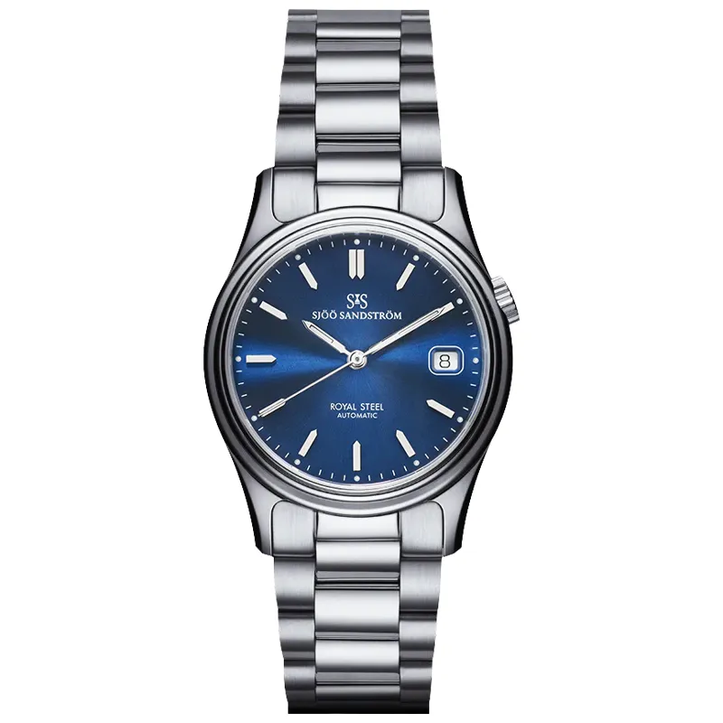 Sjöö Sandström Royal Steel Classic 36mm 020326, handla denna klocka online eller i butik hos klockmaster