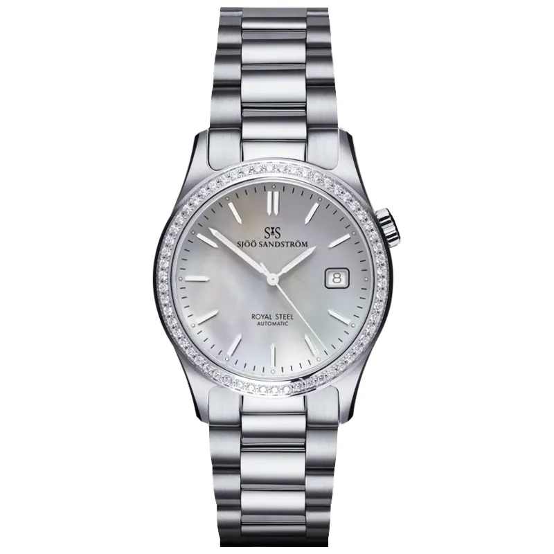 Sjöö Sandström Royal Steel Classic 36mm 020906, handla denna klocka online eller i butik hos klockmaster