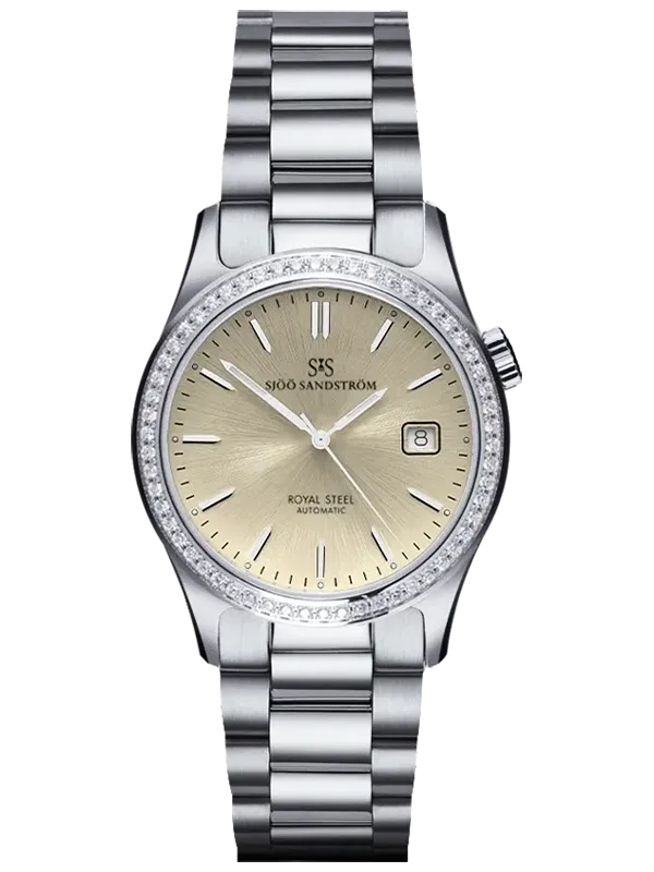 Sjöö Sandström Royal Steel Classic 36mm 020913, handla denna klocka online eller i butik hos klockmaster
