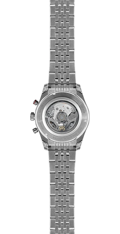 Sjöö Sandström Royal Steel Chronograph 40mm MOTIKON Edition, klocka som du kan handla till bra pris hos oss på Klockmaster.