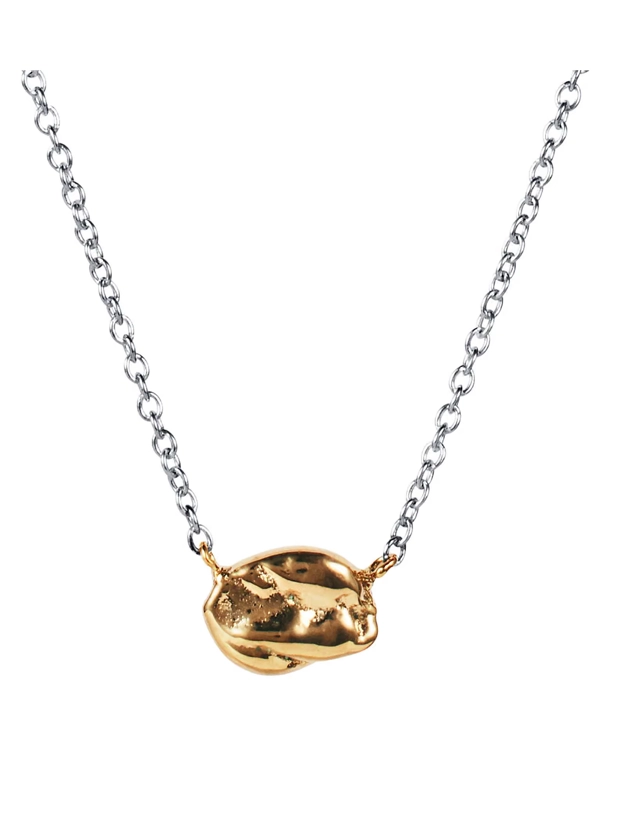 Efva Attling Nugget Halsband Guld/Silver 10-109-02433-4045, handla denna klocka online eller i butik hos klockmaster