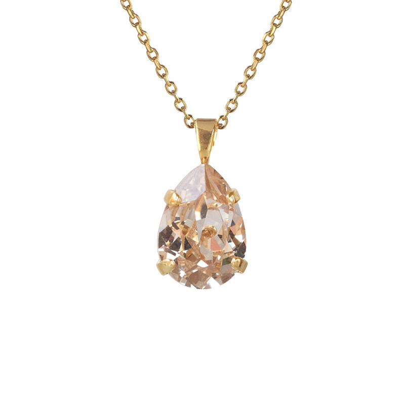 Caroline Svedbom Mini Drop Halsband Guld och rosa  100004100314, handla denna klocka online eller i butik hos klockmaster