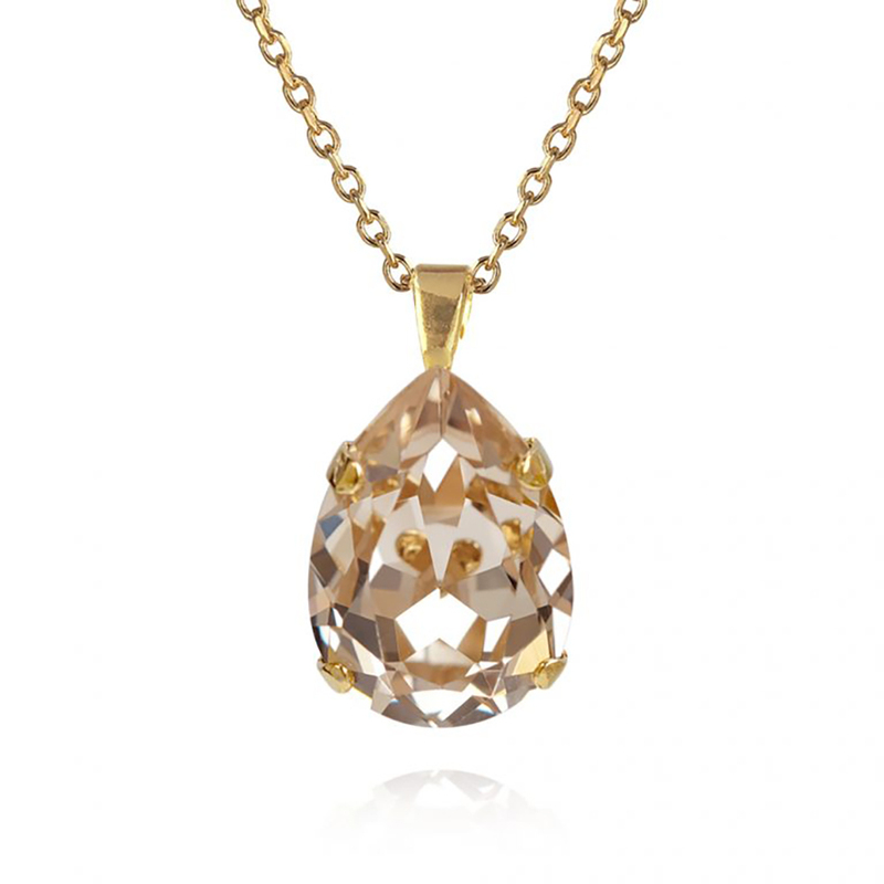Caroline Svedbom Classic Drop Halsband Guld och rosa  100020100315, handla denna klocka online eller i butik hos klockmaster
