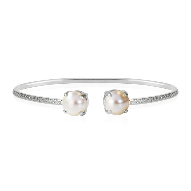 Caroline Svedbom Classic Petite Armband Silver och vit  100081116801, handla denna klocka online eller i butik hos klockmaster
