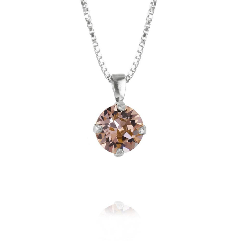 Caroline Svedbom Classic Petite Halsband Silver och rosa  100083100643, handla denna klocka online eller i butik hos klockmaster