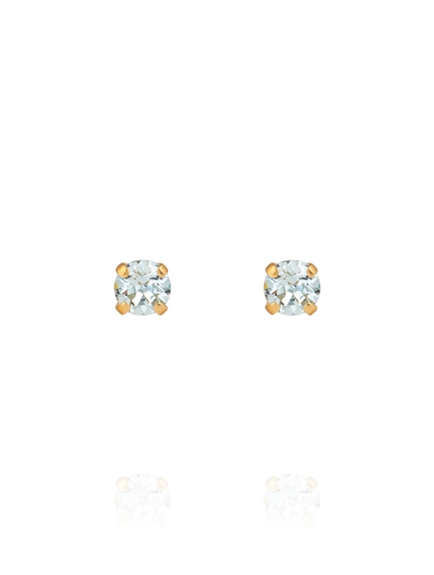 Carolline Svedbom Mini Stud Örhängen - Guld / Light Azore 100326107801, handla denna klocka online eller i butik hos klockmaster