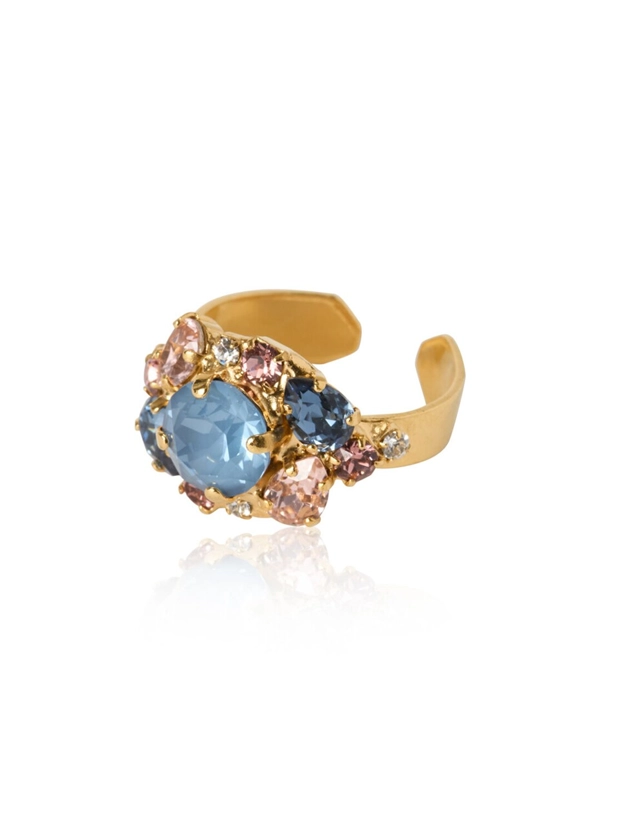 Caroline Svedbom Molly Ring - Guld / Smoked Blue Combo 101804140101, klocka som du kan handla till bra pris hos oss på Klockmaster.