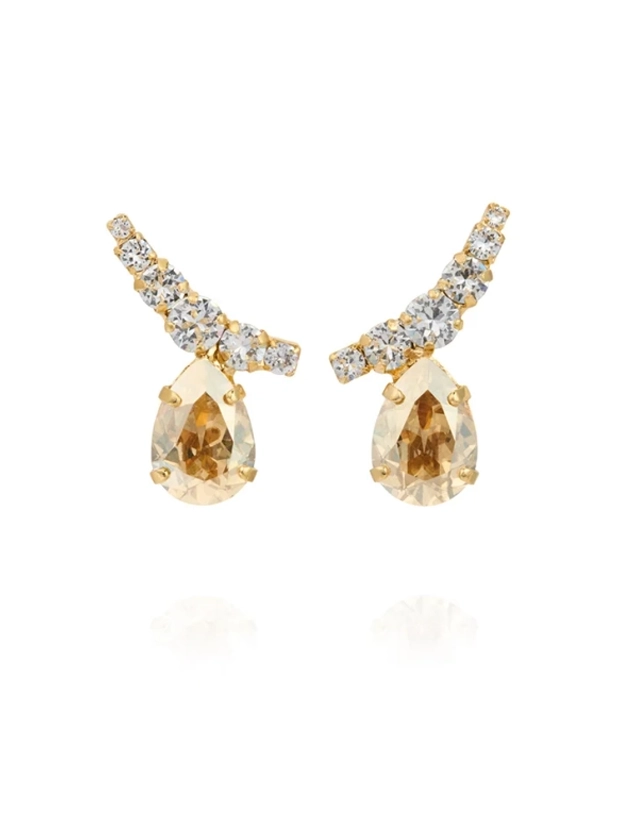 Caroline Svedbom Örhängen Saphina Gold Crystal / Golden Shadow 102021120101, handla denna klocka online eller i butik hos klockmaster