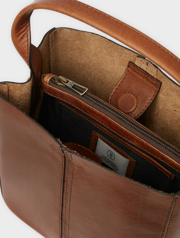 Saddler Elsa Mini Toteväska - Brun 114830046000, klocka som du kan handla till bra pris hos oss på Klockmaster.