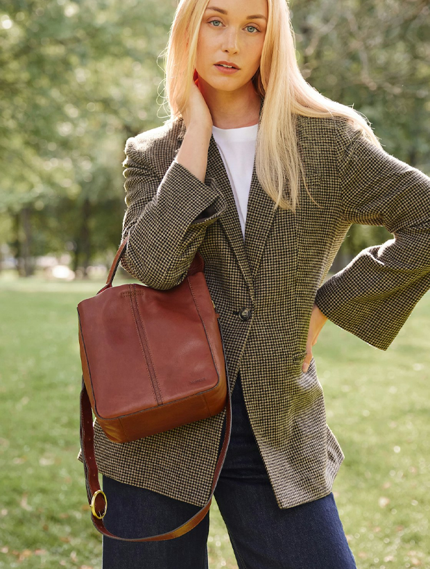 Saddler Elsa Mini Toteväska - Brun 114830046000, klocka som du kan handla till bra pris hos oss på Klockmaster.