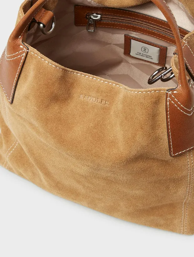 Saddler Inés Mini Toteväska - Ljusbrun 117100456000, klocka som du kan handla till bra pris hos oss på Klockmaster.