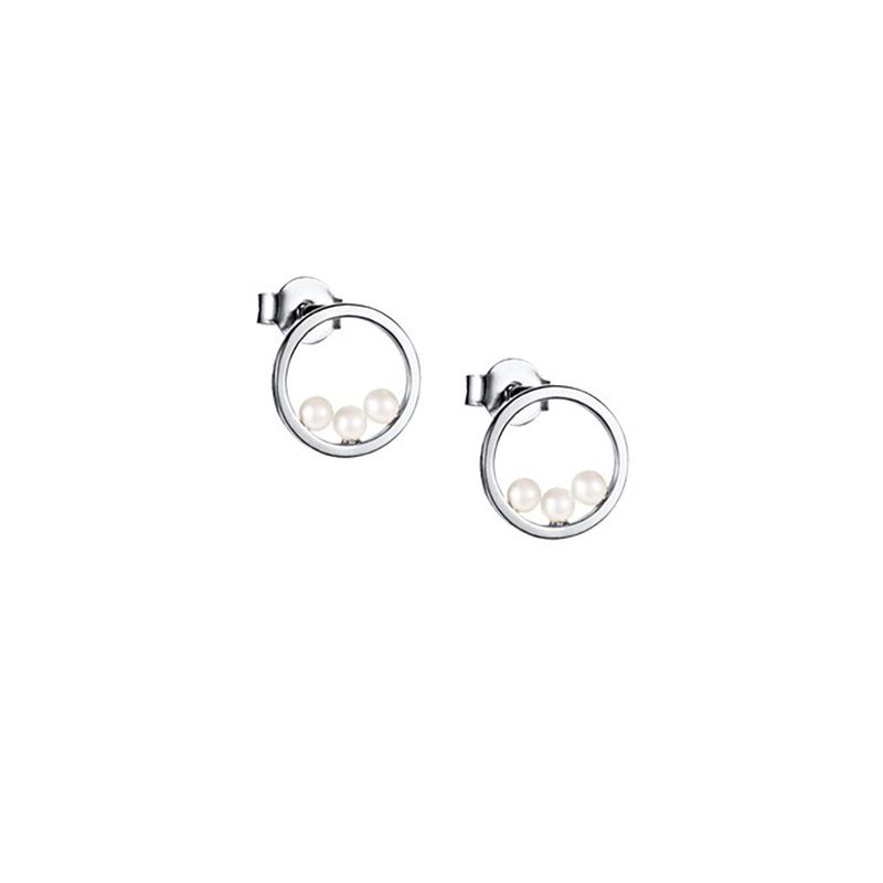 Efva Attling Örhängen Little Roller Coaster – Silver/Vit 12-100-02375-0000, handla denna klocka online eller i butik hos klockmaster