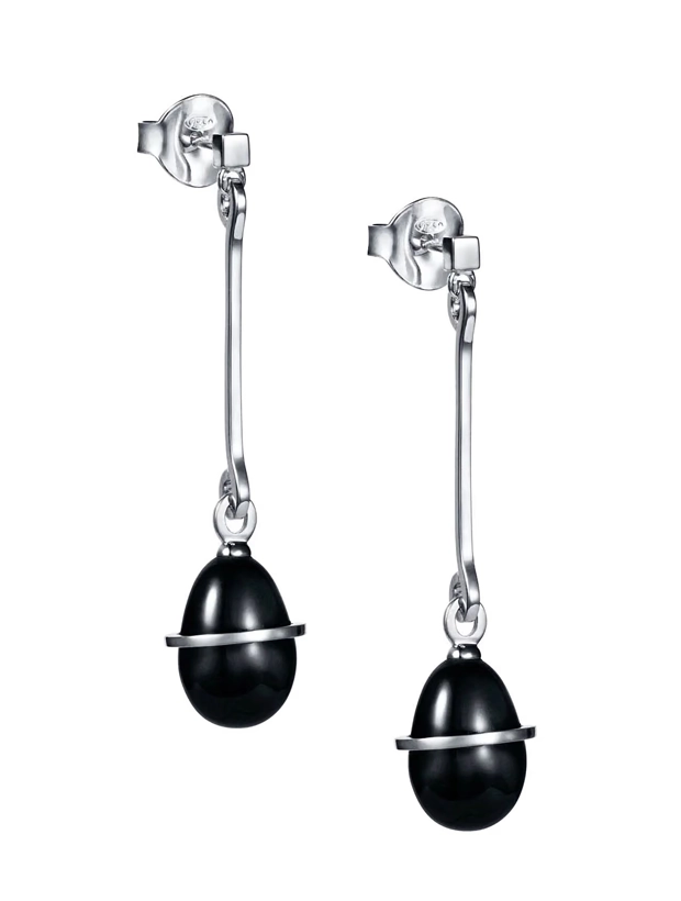 Efva Attling Slick and Black Örhängen Silver/Svart 12-100-02437-0000, handla denna klocka online eller i butik hos klockmaster