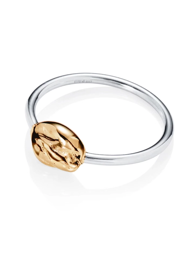 Efva Attling Nugget Ring 17,5mm Guld/Silver 13-109-02435-1750, klocka som du kan handla till bra pris hos oss på Klockmaster.