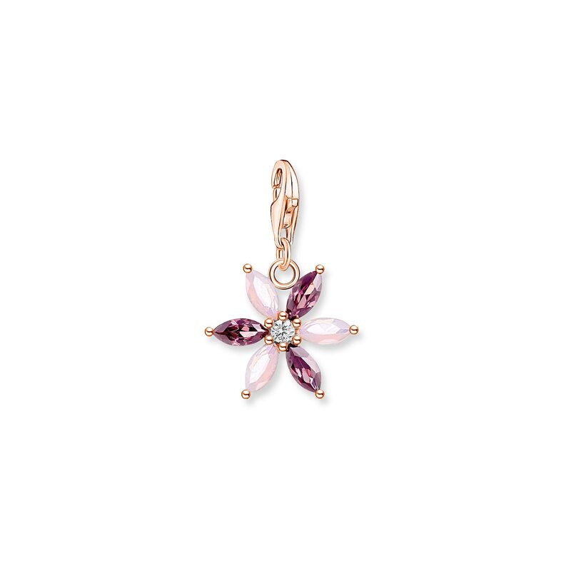 Thomas Sabo Charm Pendant Flower - Lila 1874-323-7, handla denna klocka online eller i butik hos klockmaster