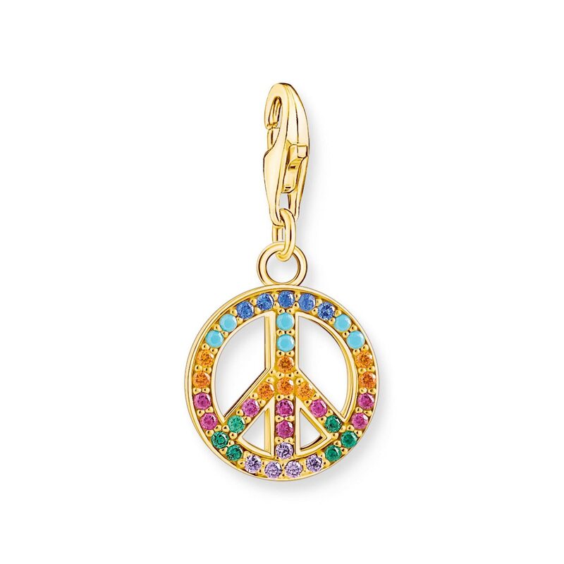 Thomas Sabo Charm Pendant Fredstecken - Guld 1898-488-7, handla denna klocka online eller i butik hos klockmaster