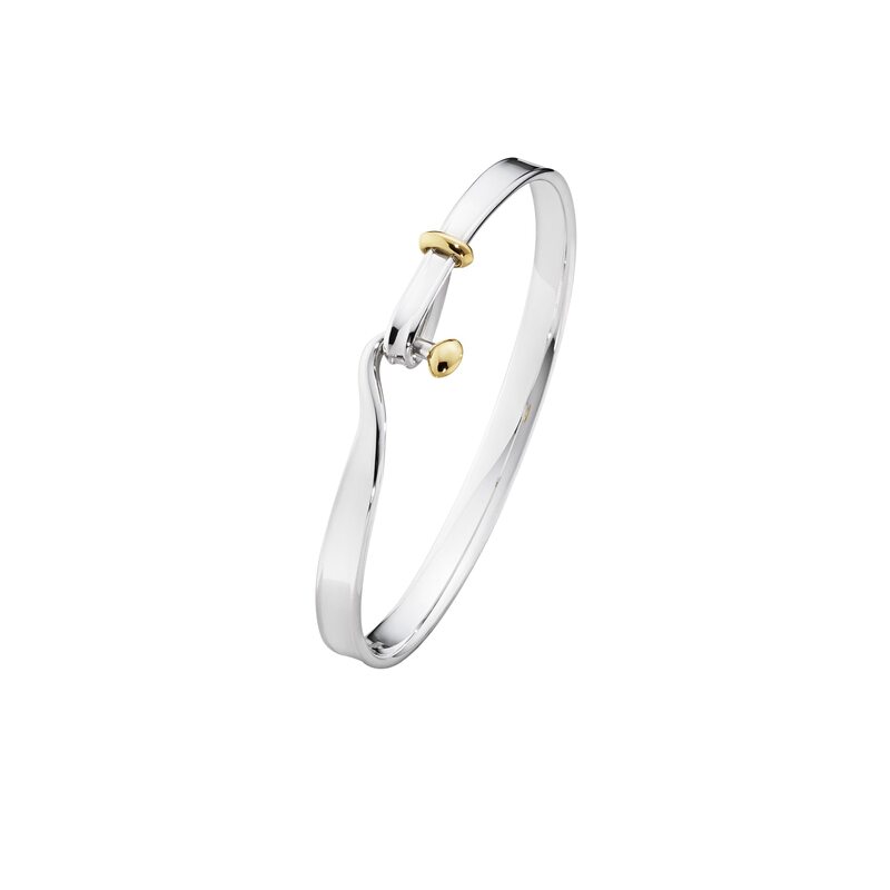 Georg Jensen Armband Torun Bangle Large - Silver/Guld 20000546000L, handla denna klocka online eller i butik hos klockmaster