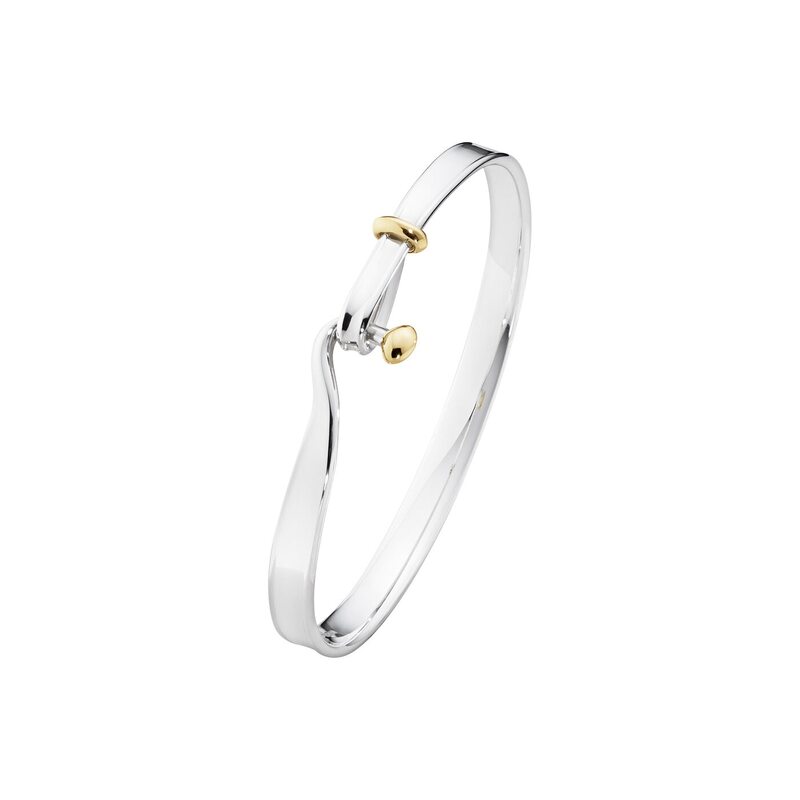 Georg Jensen Armband Torun Bangle Medium - Silver/Guld 20000546000M, handla denna klocka online eller i butik hos klockmaster