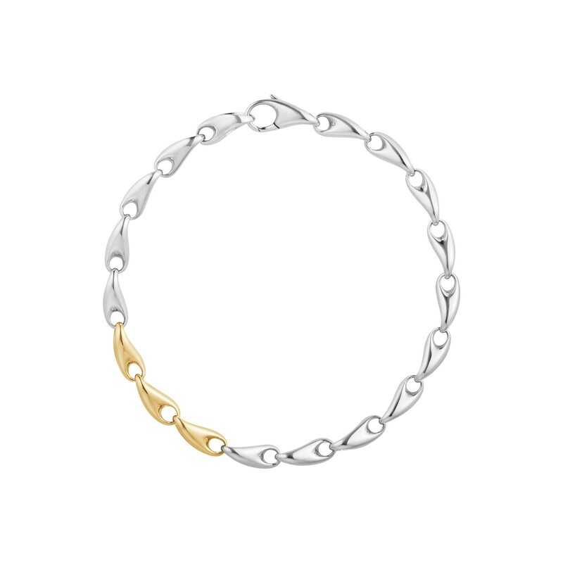 Georg Jensen Armband Reflect Slim - Silver/Guld 20001182000M, handla denna klocka online eller i butik hos klockmaster