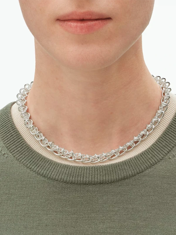 Georg Jensen Halsband Weft - Silver 2000203100ML, klocka som du kan handla till bra pris hos oss på Klockmaster.