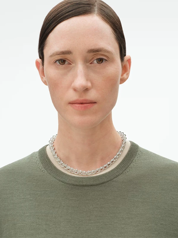 Georg Jensen Halsband Weft - Silver 2000203100ML, klocka som du kan handla till bra pris hos oss på Klockmaster.