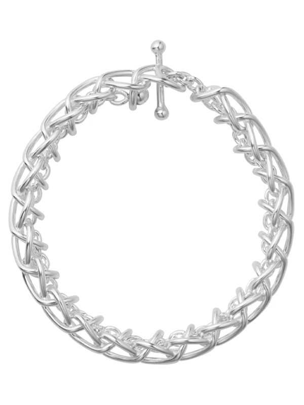 Georg Jensen Armband Weft Medium - Silver 20002033000M, klocka som du kan handla till bra pris hos oss på Klockmaster.