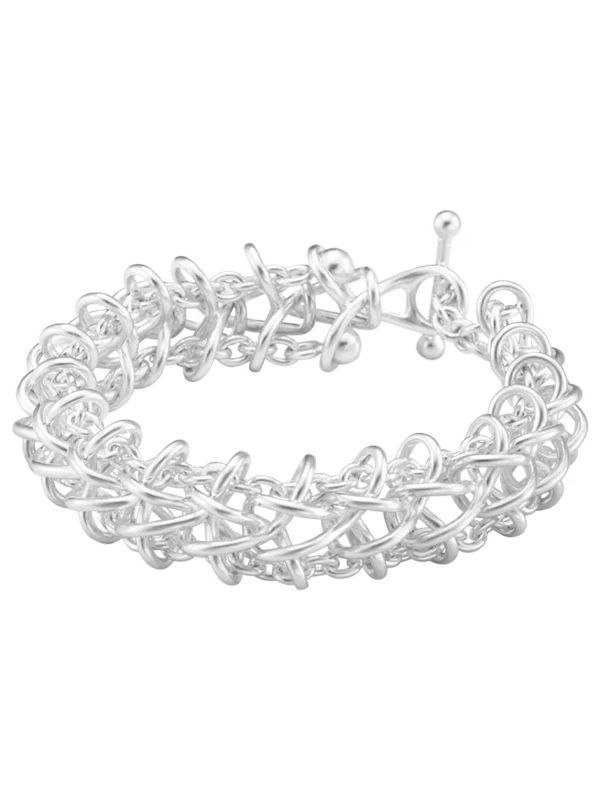 Georg Jensen Armband Weft - Silver 20002034000M, handla denna klocka online eller i butik hos klockmaster