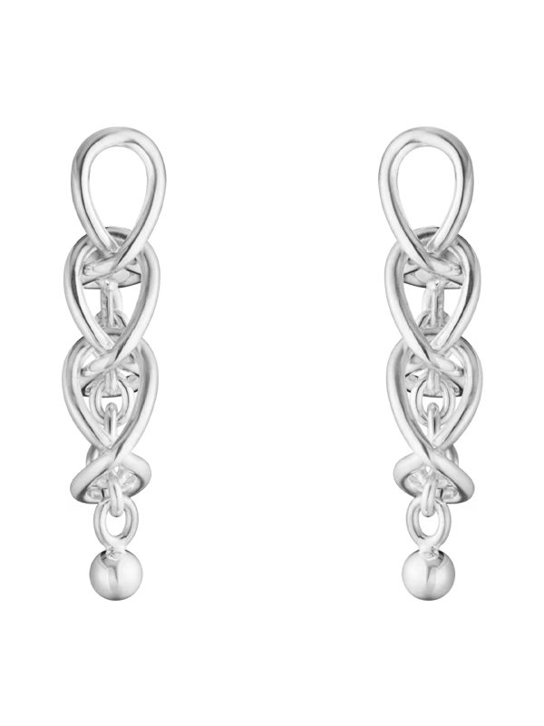 Georg Jensen Örhängen Weft - Silver 20002036, handla denna klocka online eller i butik hos klockmaster