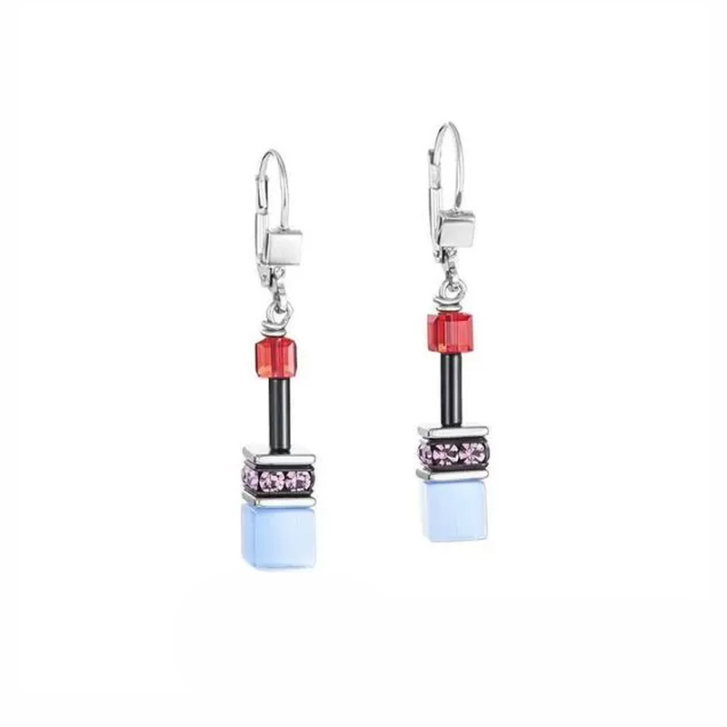 Coeur de Lion CDL  Stiftade Örhängen GeoCUBE  283820-0841, handla denna klocka online eller i butik hos klockmaster