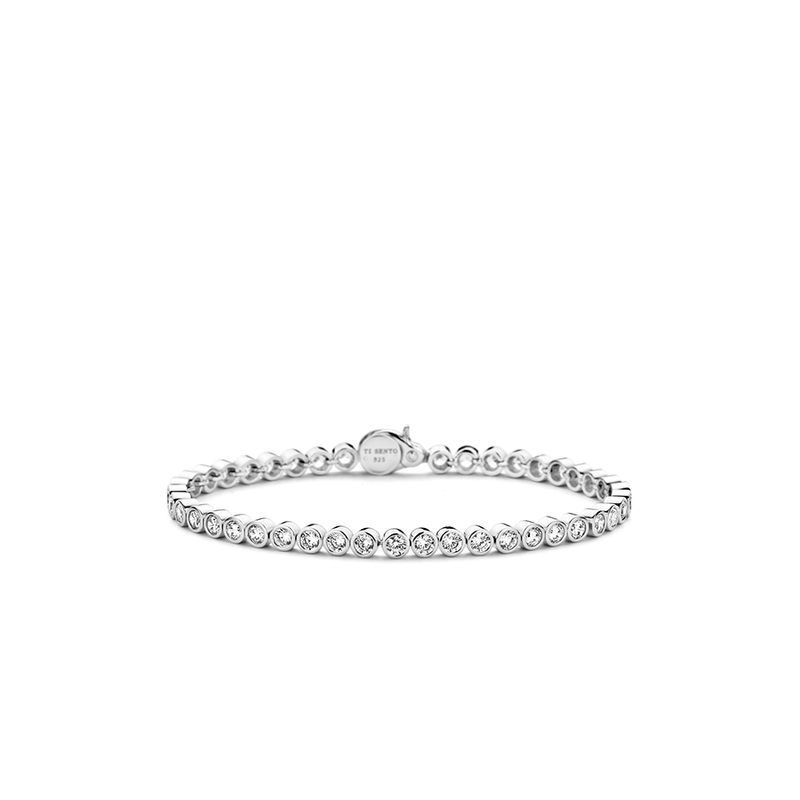 Ti Sento Milano Armband - Silver och Kristall 2842ZI, handla denna klocka online eller i butik hos klockmaster
