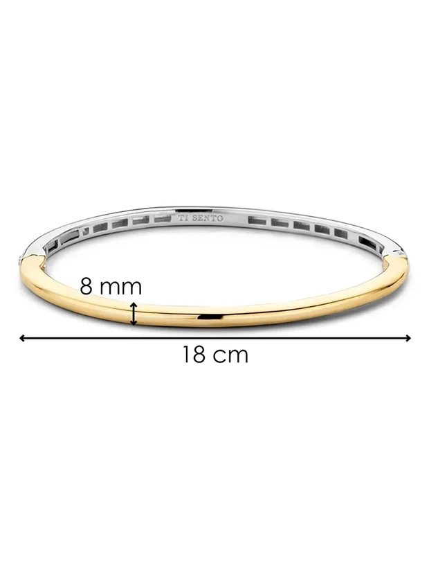 Ti Sento Classic Bangle Vermeil Armband - Guld/Silver 2889SY/M, klocka som du kan handla till bra pris hos oss på Klockmaster.