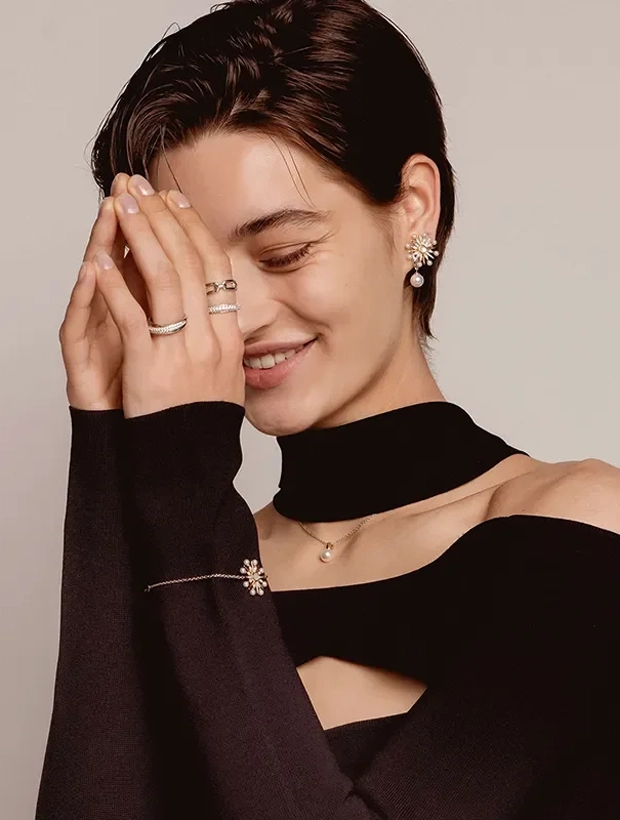 Ti Sento Milano Halsband med pärla - Guld/Silver 34037YP/42, klocka som du kan handla till bra pris hos oss på Klockmaster.