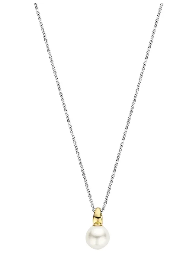 Ti Sento Milano Halsband med pärla - Guld/Silver 34037YP/42, handla denna klocka online eller i butik hos klockmaster
