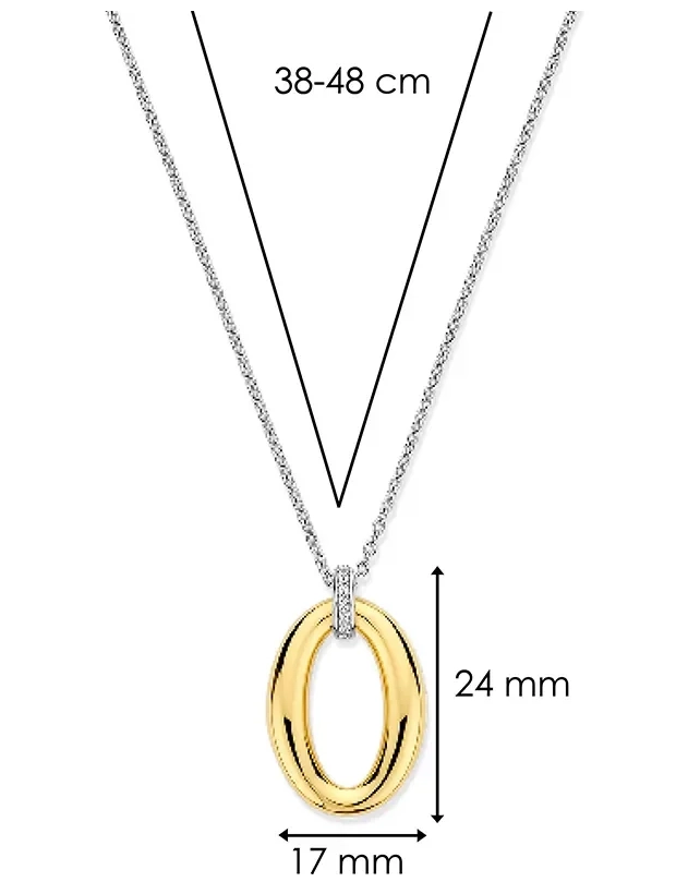Ti Sento Classic Soft Oval Halsband - Guld 34091ZY/42, klocka som du kan handla till bra pris hos oss på Klockmaster.
