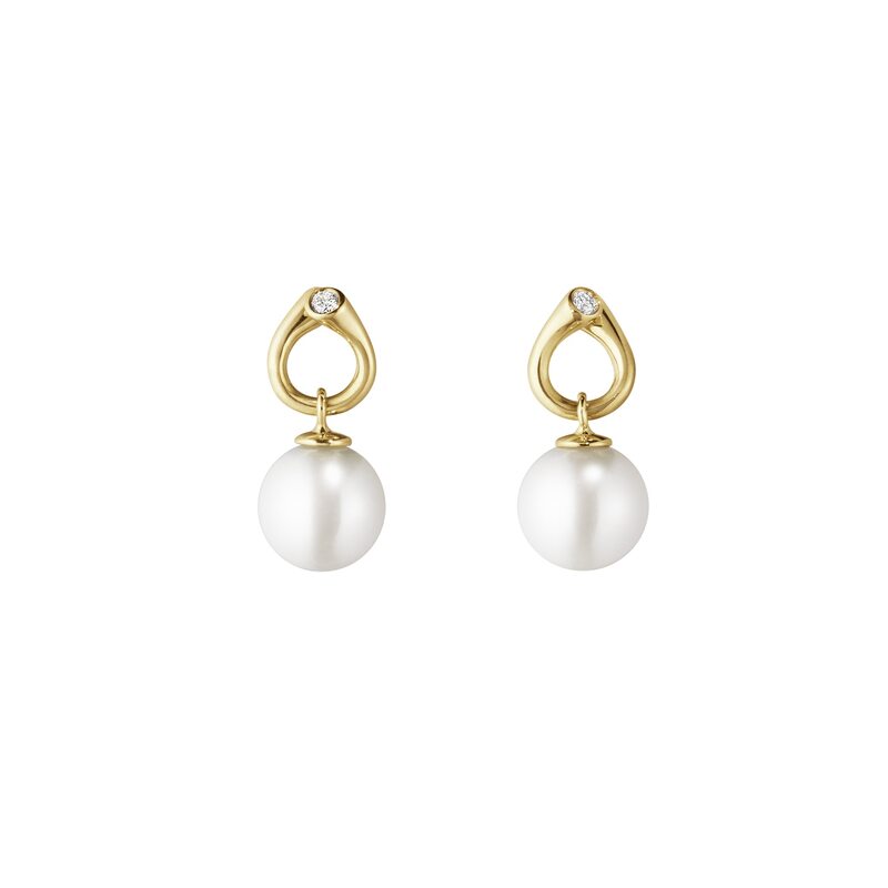 Georg Jensen Örhängen Magic - Silver/Vit 3519643, handla denna klocka online eller i butik hos klockmaster