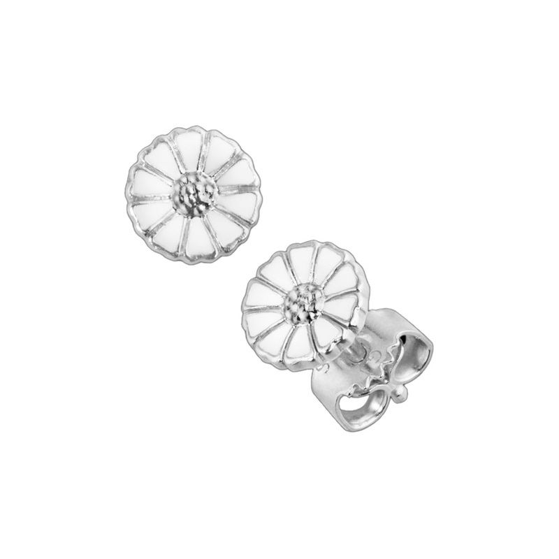 Georg Jensen Daisy Örhängen Silver Och Vit  3539208, handla denna klocka online eller i butik hos klockmaster