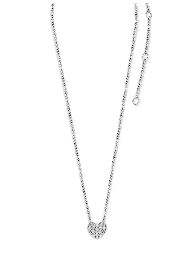 Ti Sento Zirconia Heart Halsband - Silver 3899ZI/42, klocka som du kan handla till bra pris hos oss på Klockmaster.
