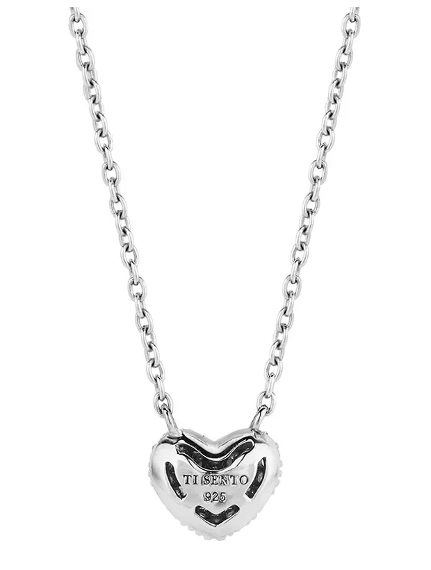 Ti Sento Zirconia Heart Halsband - Silver 3899ZI/42, klocka som du kan handla till bra pris hos oss på Klockmaster.