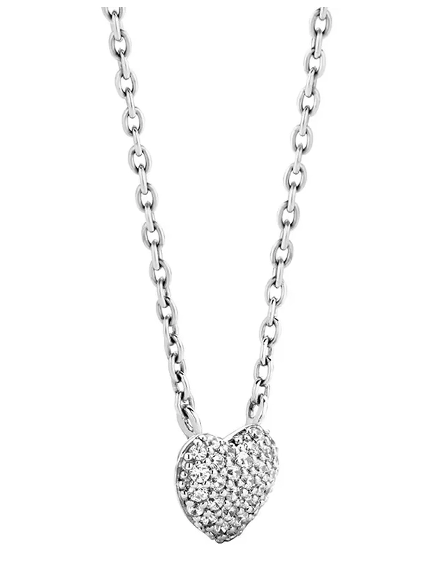 Ti Sento Zirconia Heart Halsband - Silver 3899ZI/42, klocka som du kan handla till bra pris hos oss på Klockmaster.