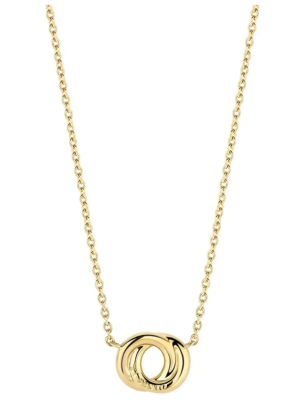 Ti Sento Forever Connected Black Zirconia Halsband - Guld/Svart 3915BY/42, klocka som du kan handla till bra pris hos oss på Klockmaster.