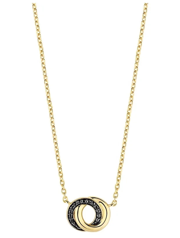 Ti Sento Forever Connected Black Zirconia Halsband - Guld/Svart 3915BY/42, handla denna klocka online eller i butik hos klockmaster